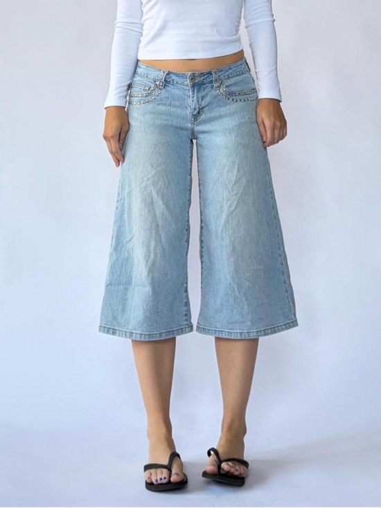 americanaaa Pants - Low Rise Capris Gaucho Size 7